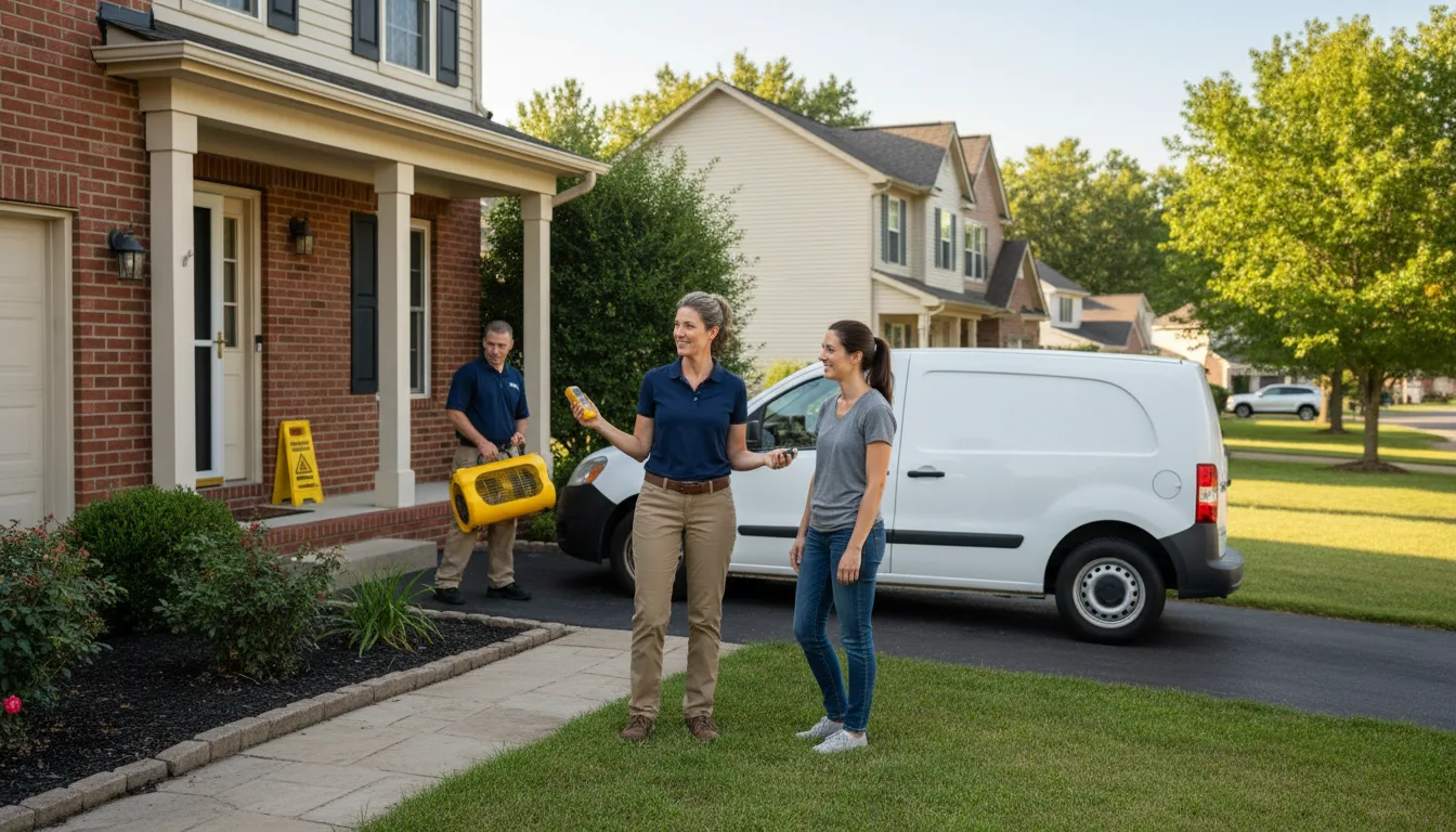 Residential water damage restoration in Mesa, AZ